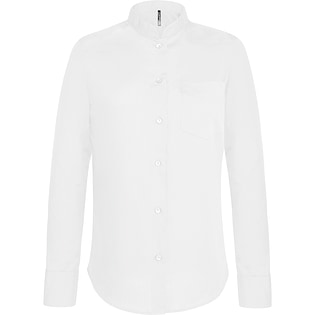 Kariban Ladies´ Mandarin Collar Shirt - white