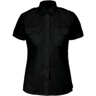 Kariban Ladies´ Short-Sleeved Pilot Shirt - black