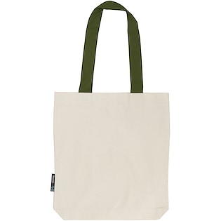 Neutral Twill Contrast Bag
