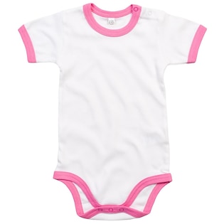 Babybugz Baby Ringer Bodysuit - bubble gum pink