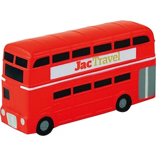 Balle anti-stress London Bus - red