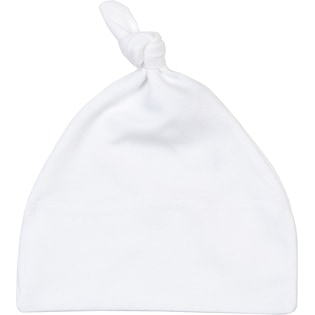 Babybugz Baby One Knot Hat - white