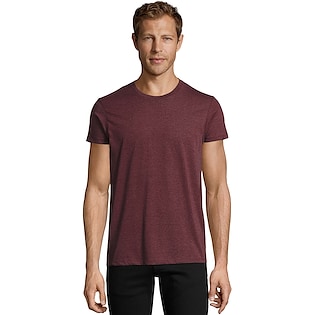 SOL´s Regent Fit Men T-shirt - heather oxblood