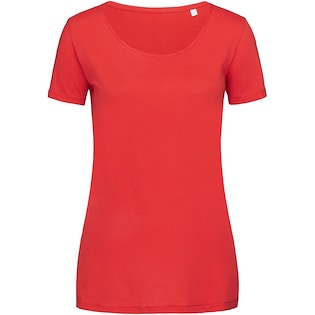 Stedman Finest Cotton Women´s T-shirt - crimson red