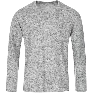 Stedman Knit Men´s Long Sleeve - light grey melange