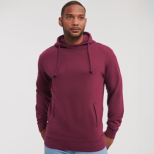 Russell Pure Organic High Collar Hooded Sweat 209M - burgundy