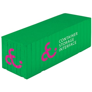 Stressipallo Container - vihreä