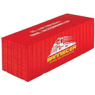 Stressboll Container - röd