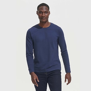 SOL's Imperial Men's Long Sleeve T-shirt - french navy