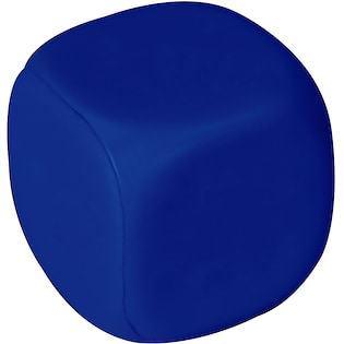 Stressboll Dice without dots - dark blue