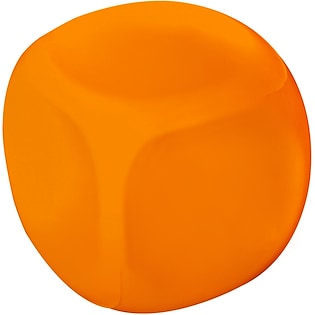 Stressball Dice without dots - oransje