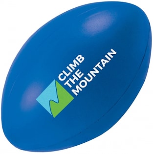 Balle anti-stress Rugby Ball - blue