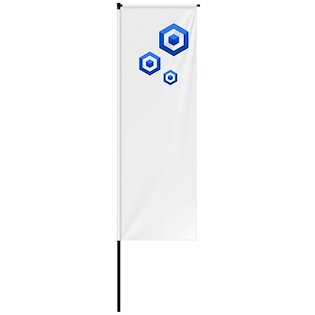 Bandera publicitaria Straight Small, 200 cm