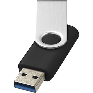 USB-minne Twist 3.0, 64 GB - solid black