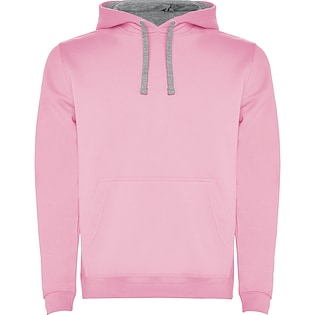 Roly Urban Men´s Hoodie - light pink/ marl grey