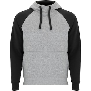 Roly Badet Unisex Hoodie - heather grey/ black