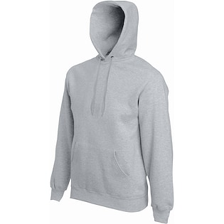 Fruit of the Loom Classic Hooded Sweat - heather grey