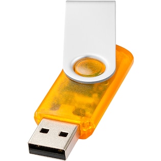 USB-minne Twist Clear - yellow