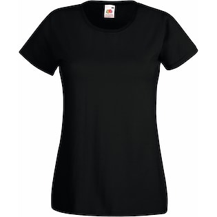 Fruit of the Loom Lady-fit Valueweight T - black
