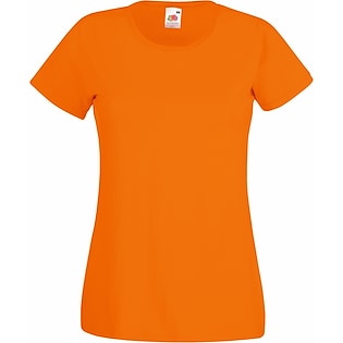 Fruit of the Loom Lady-fit Valueweight T - oransje