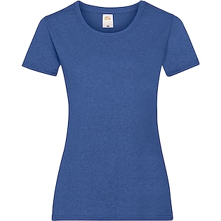 Fruit of the Loom Lady-fit Valueweight T - retro heather royal