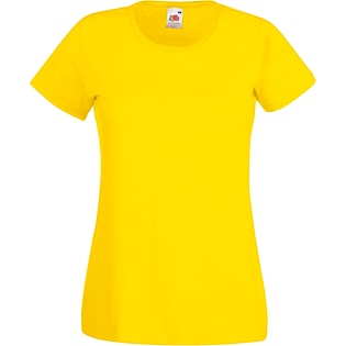 Fruit of the Loom Lady-fit Valueweight T - yellow