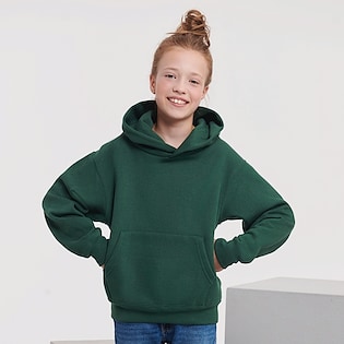 Russell Hooded Kids Sweat 575B - bottle green