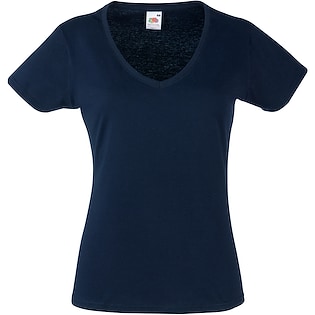 Fruit of the Loom Valueweight T V-Neck Women - deep navy