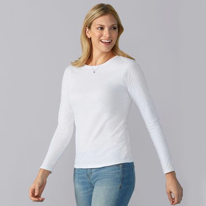 Langermede T skjorter for Damer med Trykk Axon Profil Langermet trenings t skjorte for Damer Axon Profil