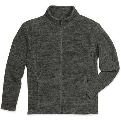 Melerte Fleecejakker med Broderi Axon Profil Melerte Fleecejakker med Broderi Axon Profil