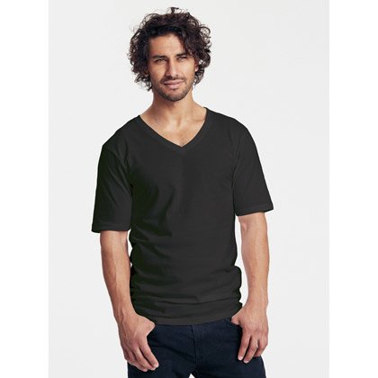 Neutral Mens Deep V-Neck T-shirt