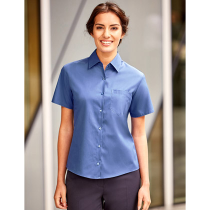 Russell Ladies´ Short Sleeve Classic Pure Cotton Poplin Shirt 937F