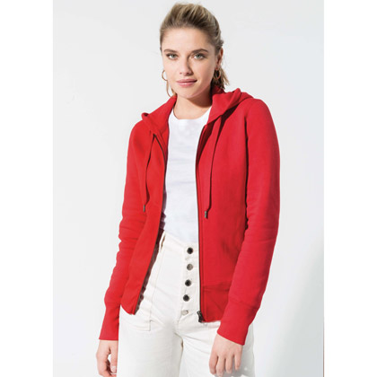 Kariban Ladies´ Organic Full Zip Hooded Sweatshirt