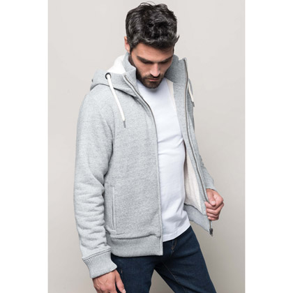 Kariban Vintage Sherpa-Lined Fleece Jacket