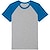 heather grey/ royal blue