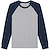 heather grey/ french navy