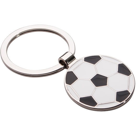 grå Nøkkelring Soccer - chrome