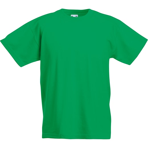 verde Fruit of the Loom Valueweight T Kids - kelly green