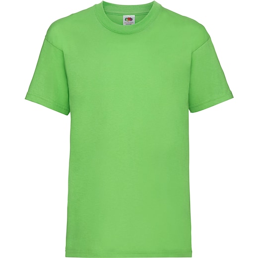 grön Fruit of the Loom Valueweight T Kids - lime