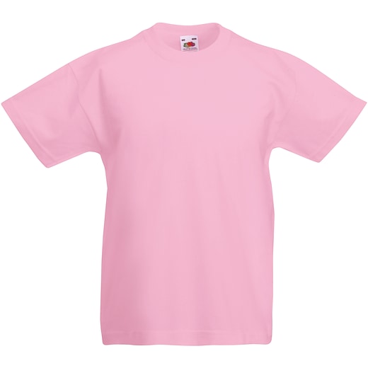 rose Fruit of the Loom Valueweight T Kids - light pink