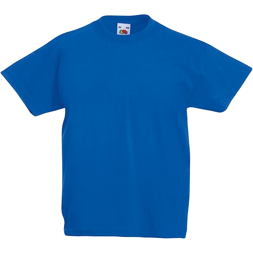 bleu Fruit of the Loom Valueweight T Kids - royal blue