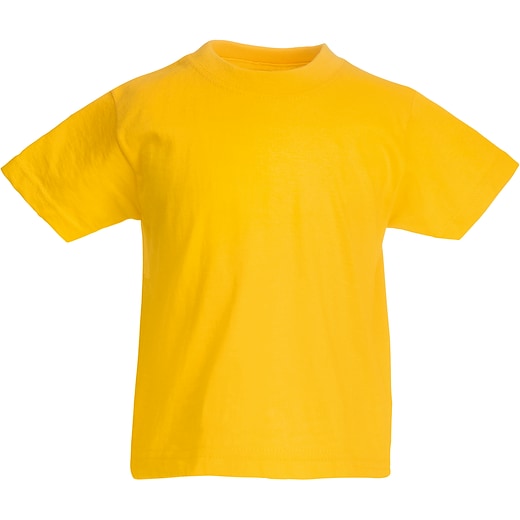 giallo Fruit of the Loom Valueweight T Kids - sunflower
