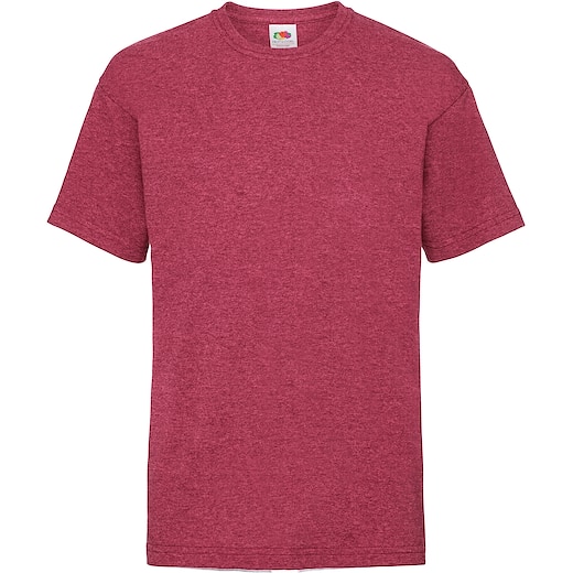 rosso Fruit of the Loom Valueweight T Kids - vintage heather red