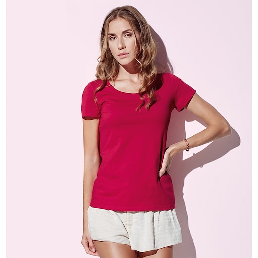 rouge Stedman Janet Crew Neck Eco - pepper red