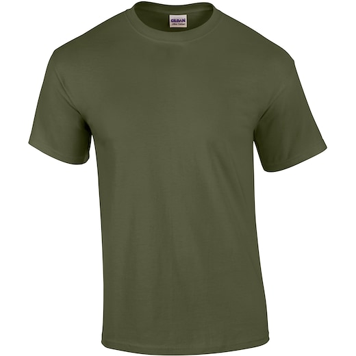 vihreä Gildan Ultra Cotton - military green