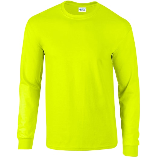 vert Gildan Ultra Cotton LSL - safety green