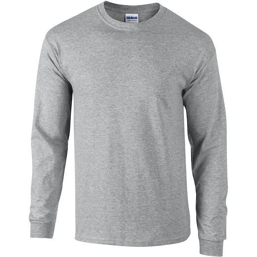 grå Gildan Ultra Cotton LSL - sport grey