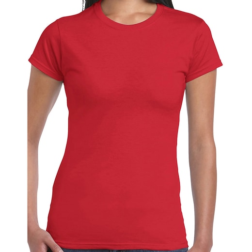 rosso Gildan SoftStyle Women - red