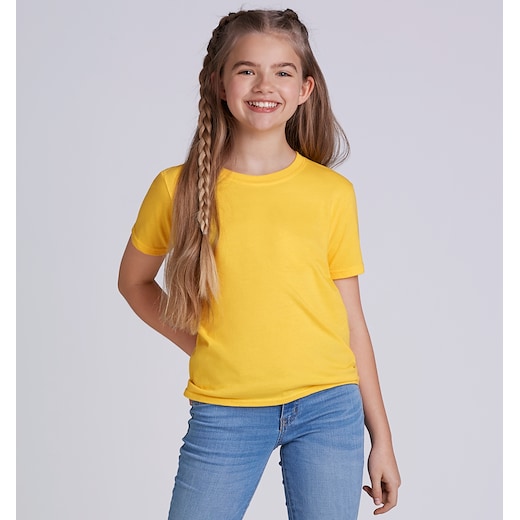 keltainen Gildan SoftStyle Kids - daisy