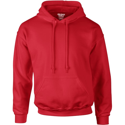 rosso Gildan Dry Blend Hooded Sweat - red